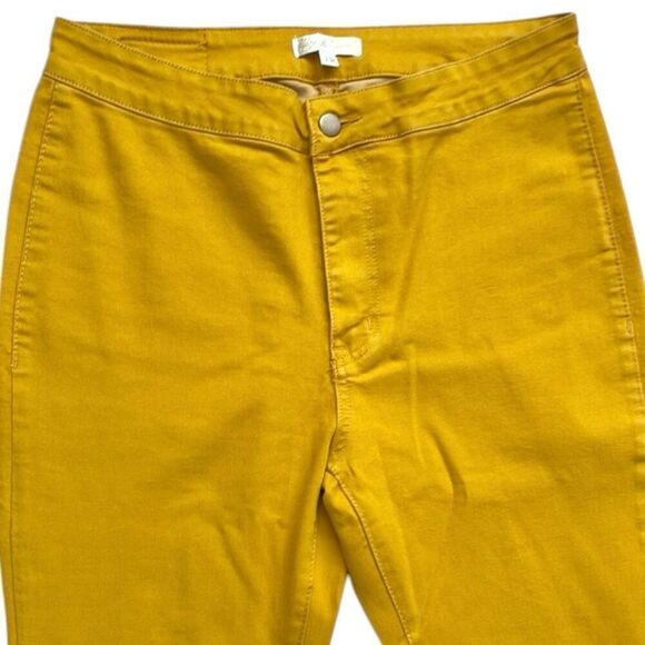 Mustard Yellow High Rise Flare Jeans | Stretch Boutique Denim | NWT | 16 - Picture 10 of 15